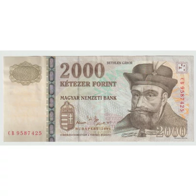 2004 2000 Forint bankjegy CB sorozat VF, erős papír