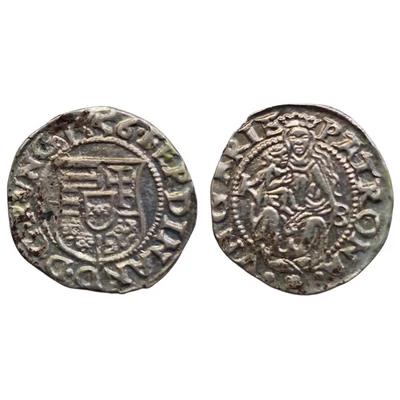 I. Ferdinánd ezüst dénár 1556 KB ÉH:745.a