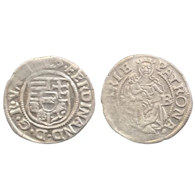 I. Ferdinánd ezüst dénár 1549 KB ÉH:745.a