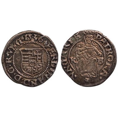 I. Ferdinánd ezüst dénár 1536 KB ÉH:745.a