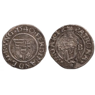 I. Ferdinánd ezüst dénár 1540 KB ÉH:745.a