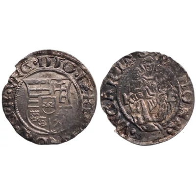 1550 I. Ferdinánd ezüst dénár érme
