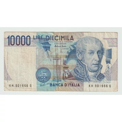 1984 10000 Líra bankjegy - Olaszország