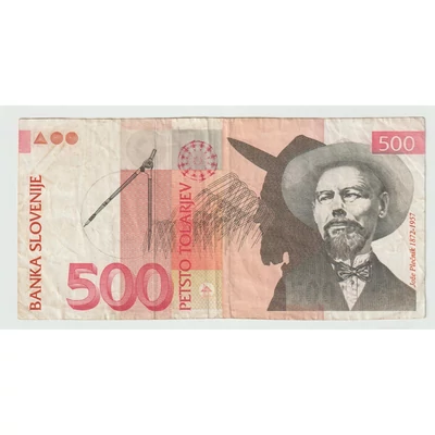 1992 500 tolarjev bankjegy - Szlovénia