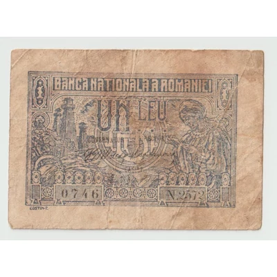 1918 1 Lei bankjegy - Románia