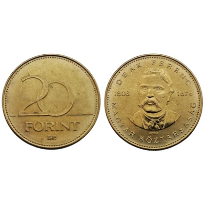 2003 Deák 20 Forint emlékérme forgalomból