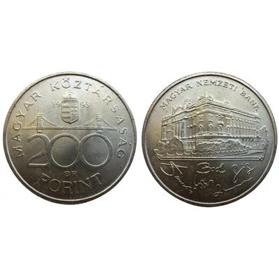 1993 200 forint ezüst forgalmi érme F13
