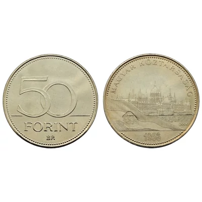 2006 50 forint Magyar forradalom és szabadságharc verdefényes emlékérme rollniból Numizmatika - Érmék, érme