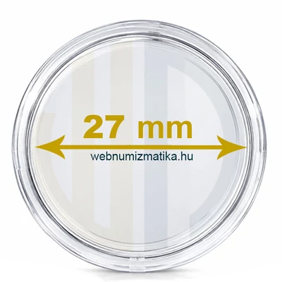 Érmetartó kapszula 27mm belső átmérő, érméhez