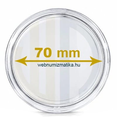 Érmetartó kapszula, érmekapszula, védőtok érméhez 70mm belső átmérő