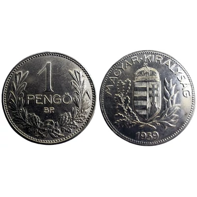 1939 1 Pengő ezüst érme 