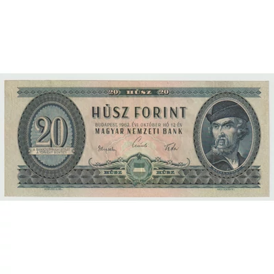 1962 20 forint bankjegy 