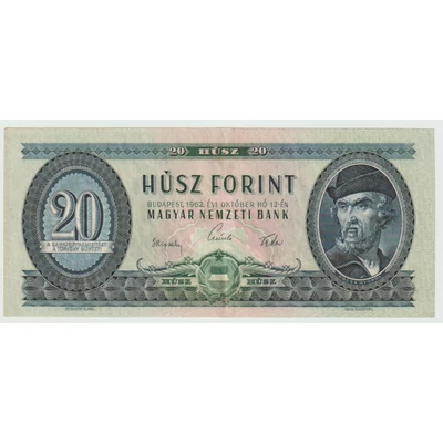 1962 20 forint bankjegy Extra Fine 