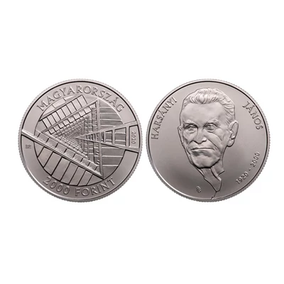 2020. évi Harsányi János BU színesfém emlékérme 2 000 forint névérték