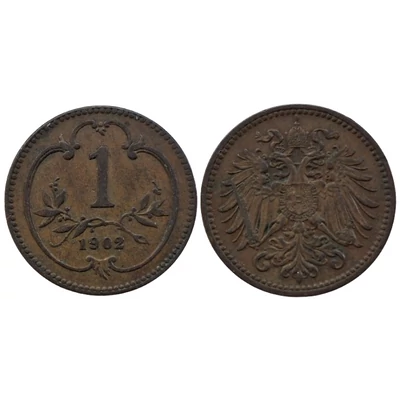 1902 1 Heller érme– Osztrák–Magyar Monarchia