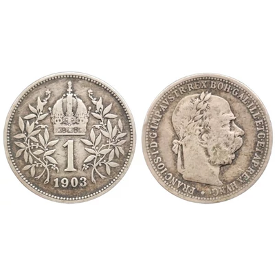 1903 1 korona ezüst érme