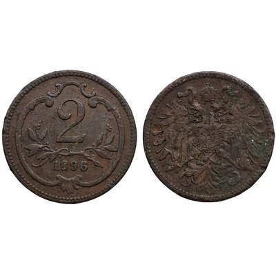 1896 1 Heller érme– Osztrák–Magyar Monarchia