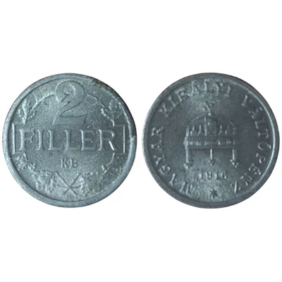 1916 2 Fillér forgalmi érme
