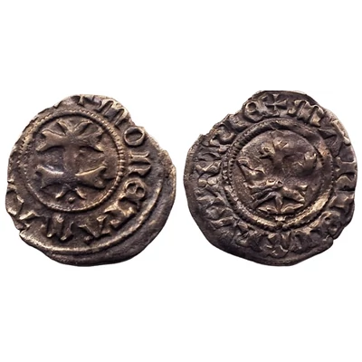 Anjou Mária (1382-1395) ezüst dénár érme ÉH: 443