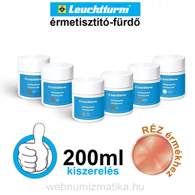 Leuchtturm Érmetisztító-fürdő, ezüst érmékhez, 200 ml