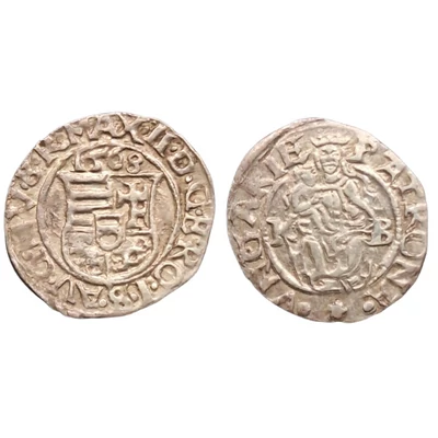 II. Miksa ezüst dénár (1565–1575) érme