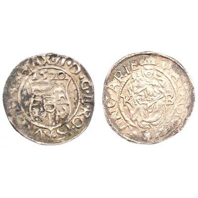 II. Miksa ezüst dénár (1565–1575) érme