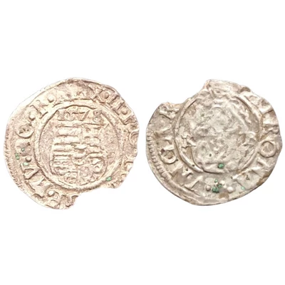 II. Miksa ezüst dénár (1565–1575) érme