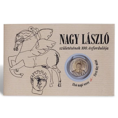 2025 100 forint érme Nagy László emlékveret, verdefényes állapotban, rollniból!