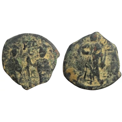 X. Constantinus bizánci érme Kr.u. 1059-1067 bronz Follis Konstantinápoly verde SB 1853