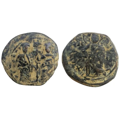 X. Constantinus bizánci érme Kr.u. 1059-1067 bronz Follis Konstantinápoly verde SB 1853
