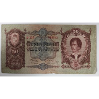 1932 50 Pengő VF bankjegy