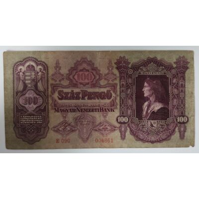 1930 100 Pengő VF bankjegy