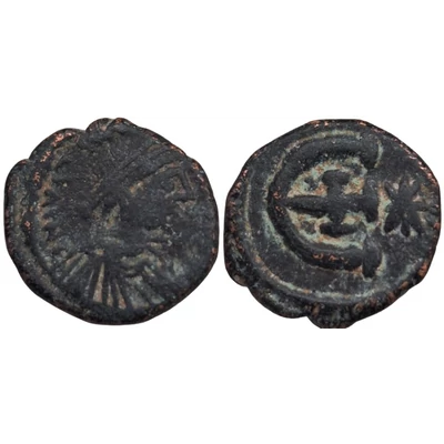 I. Justinianus bizánci bronz érme AE Pentanummium, Kr. u. 551-556, Antiochia