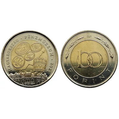 2022 100 forint érme Pénzmúzeum emlékveret, verdefényes állapotban, rollniból!
