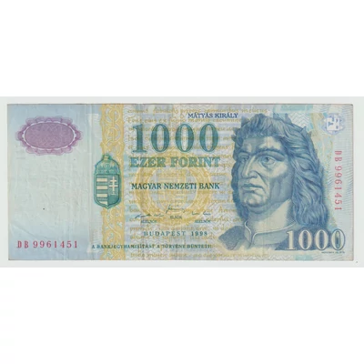 1998 1000 Forint bankjegy DB sorozat