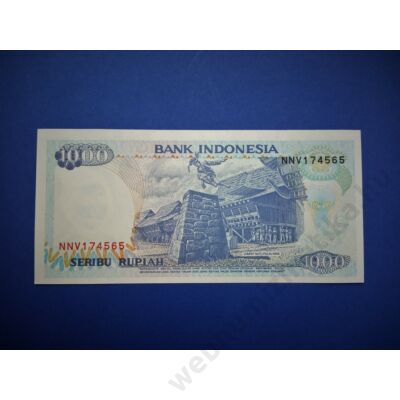 1992 Indonézia 1000 Rupiah UNC bankjegy. Sorszámkövető is lehet! Numizmatika - bankjegyek