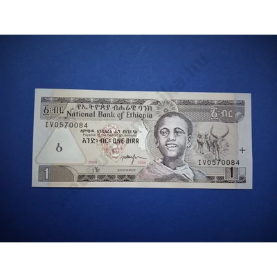 2008 Etiópia 1 Birr UNC bankjegy. Sorszámkövető is lehet! Numizmatika - bankjegyek