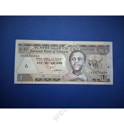 2008 Etiópia 1 Birr UNC bankjegy. Sorszámkövető is lehet! Numizmatika - bankjegyek