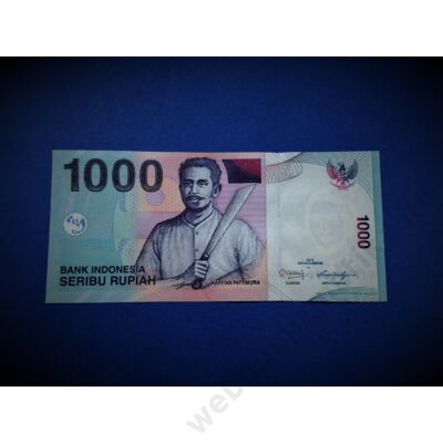 2009 Indonézia 1000 Rupiah (Rúpia) UNC bankjegy. Sorszámkövető is lehet! Numizmatika - bankjegyek