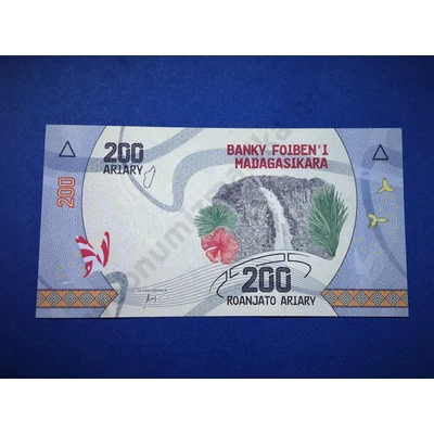 2017 Madagaszkár 200 Ariary UNC bankjegy. Sorszámkövető is lehet! Numizmatika - bankjegyek