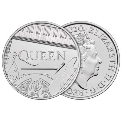2020 5 Font 50 éves a Queen együttes emlékérme BU kivitel díszcsomagban
