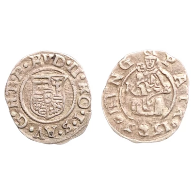 1585 Rudolf ezüst denár érme É.h. 811