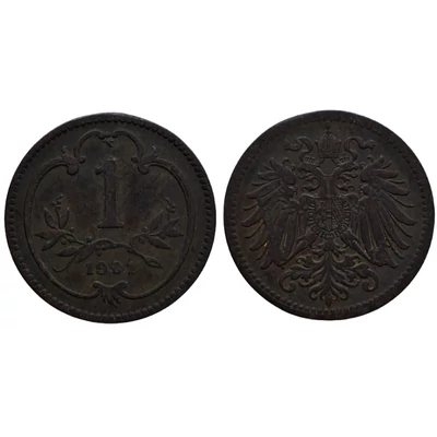 1901 1 Heller érme– Osztrák–Magyar Monarchia