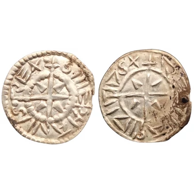 I. Szent István (997-1038) ezüst dénár STEPHANUS REX, REGIA CIVITAS ÉH: 1.