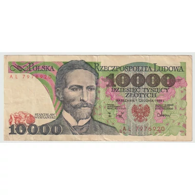 1988 10000 Zloty bankjegy (Lengyelország)