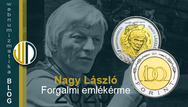 Nagy László 100 Forint forgalmi emlékérme - Új érme a magyar pénzforgalomban