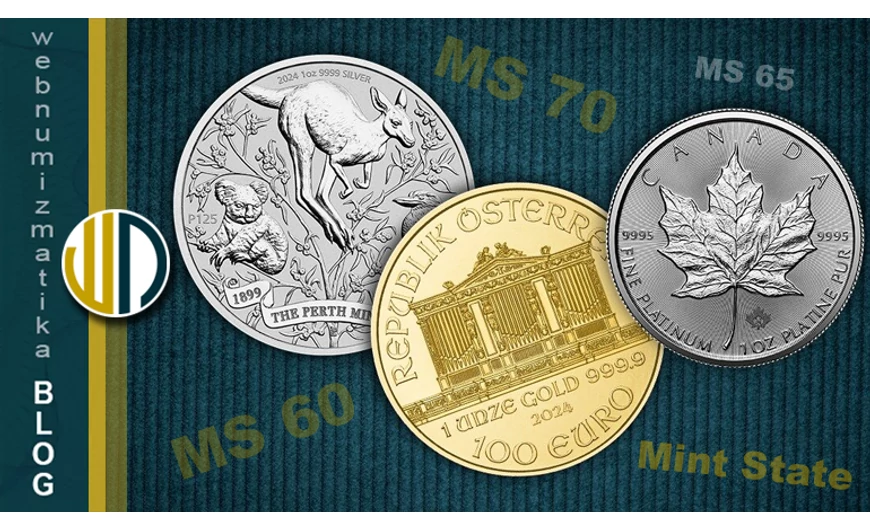Érme tartásfok táblázat MS60-MS70-ig