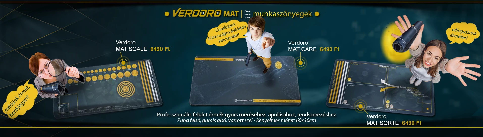 Érmegondozó szőnyegek