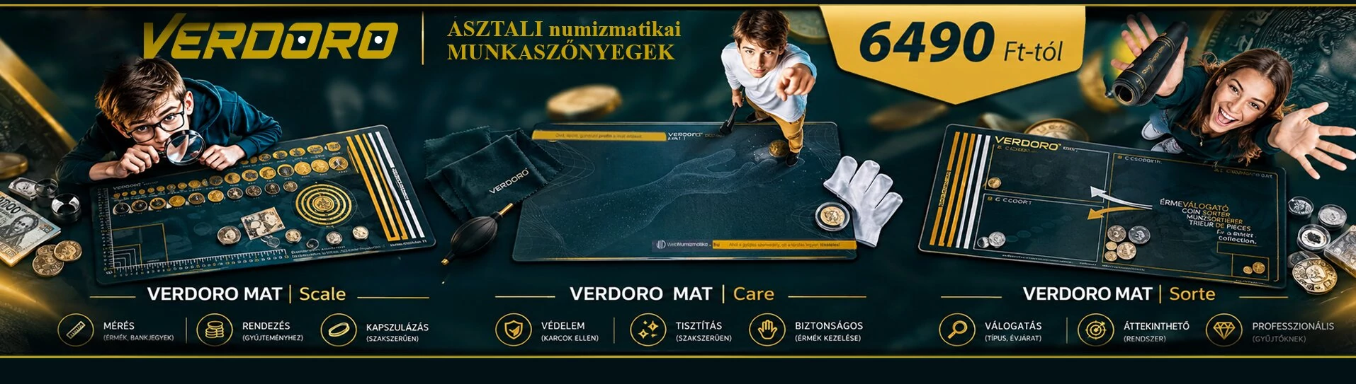 Érmegondozó szőnyegek